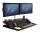 Birou negru reglabil pe inaltime Lotus Fellowes